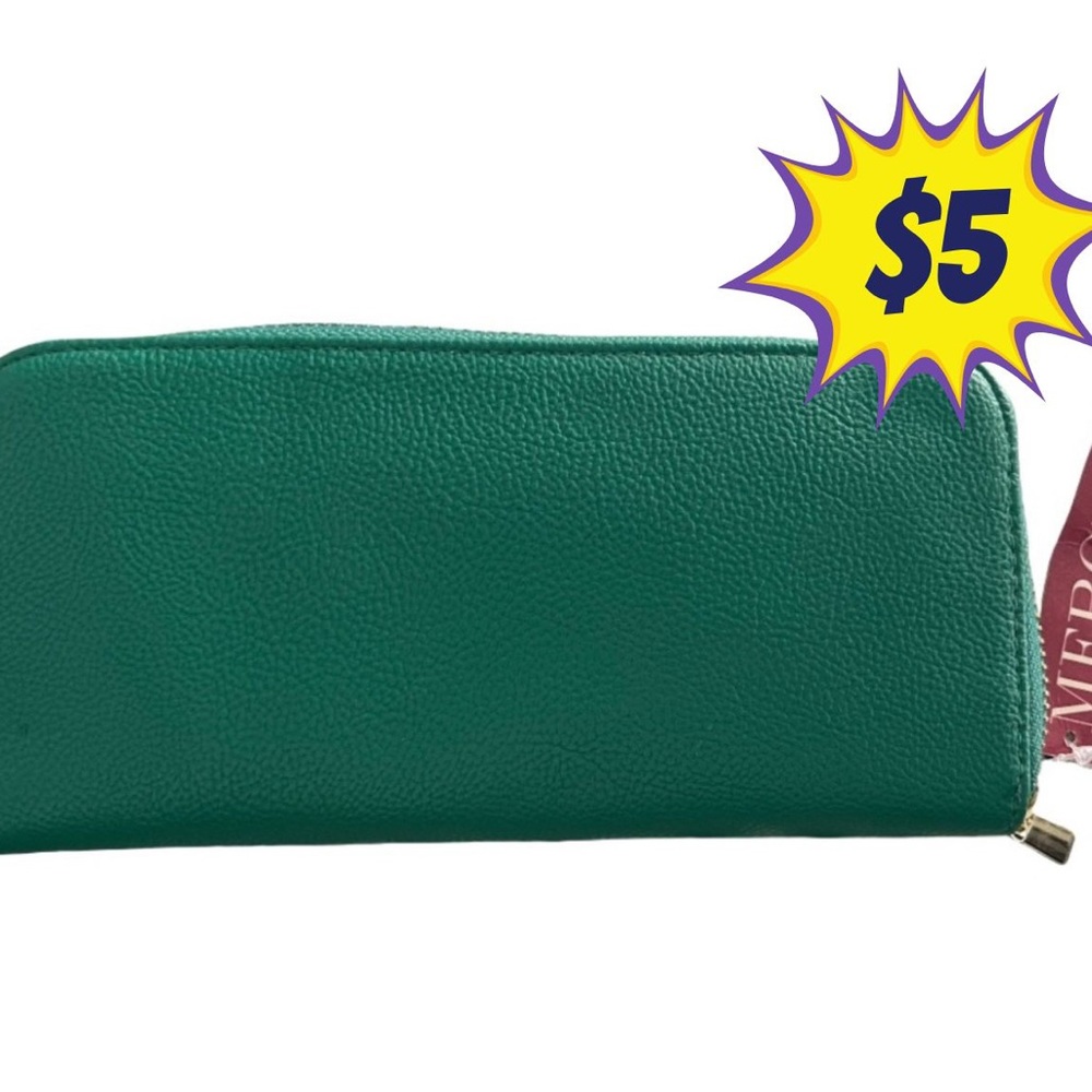🚨 🌸NEW🌸 Target Merona Green Zipper Wallet for Women